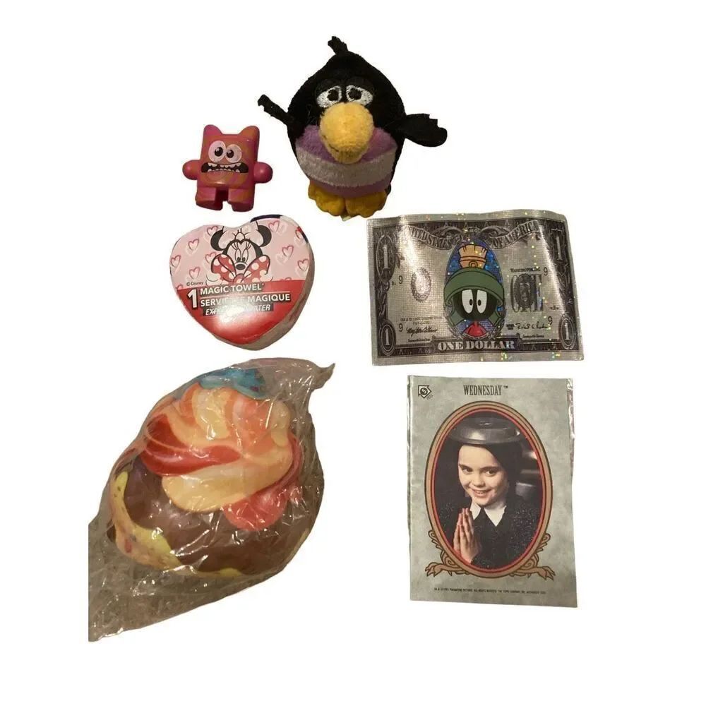 Random Kids Lot Growing Towel Stickers Wednesday Marvin The Martian Stress Ball